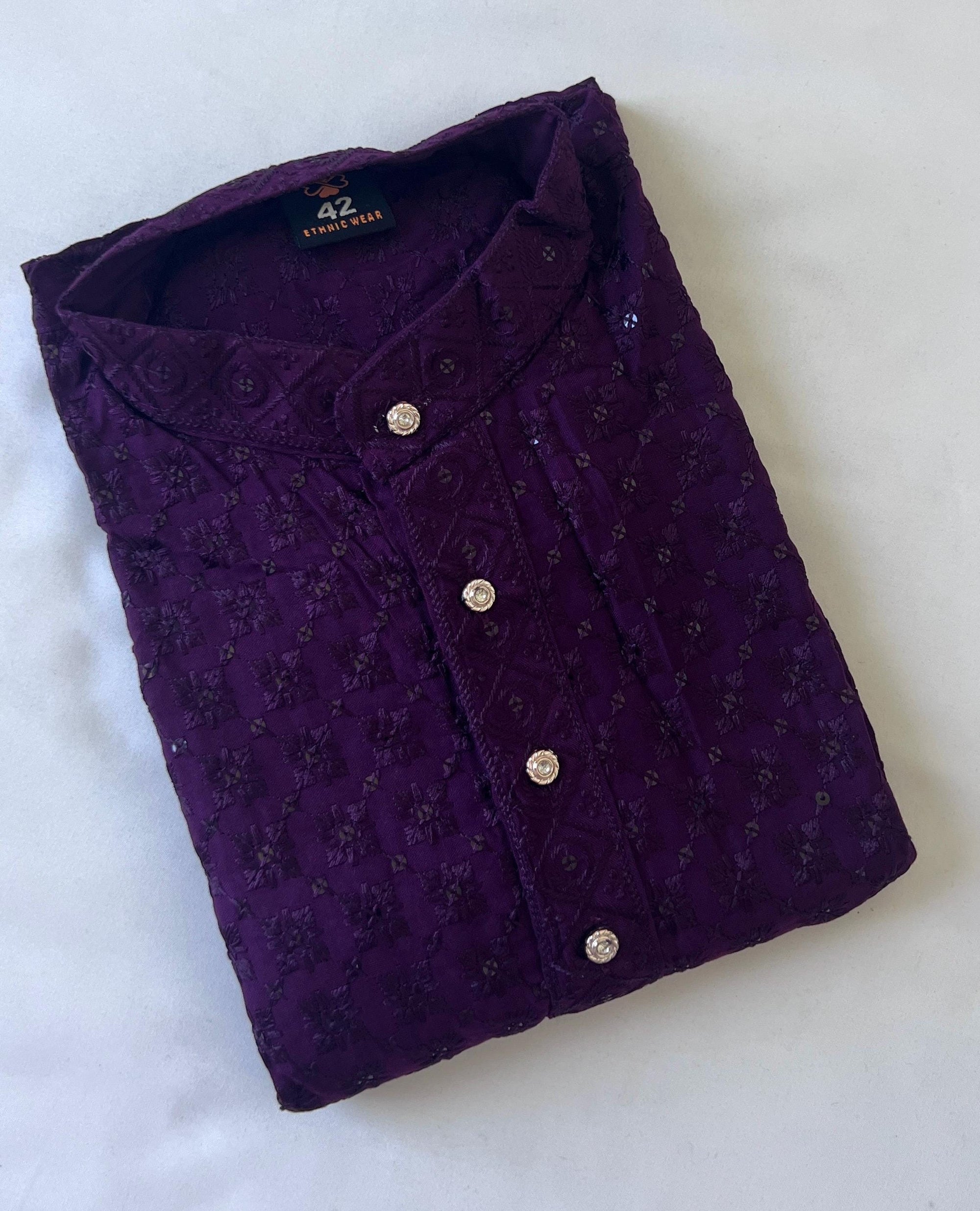 Men's Kurta Ethnic Indian outfit Designer kurta for wedding Sequence work Festival Wear Ethnic Indian Top Diwali Eid Traditional Wear