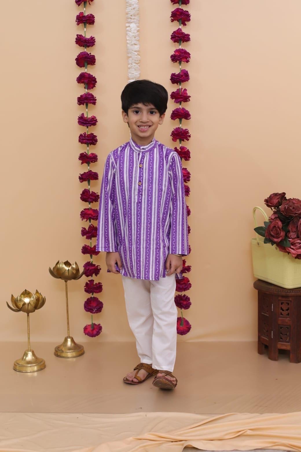 Boys Kurta Pajama Set Kids Ethnic wear Indian traditional outfit for wedding, Festival, Eid, Diwali Baby kids Kurta pajama