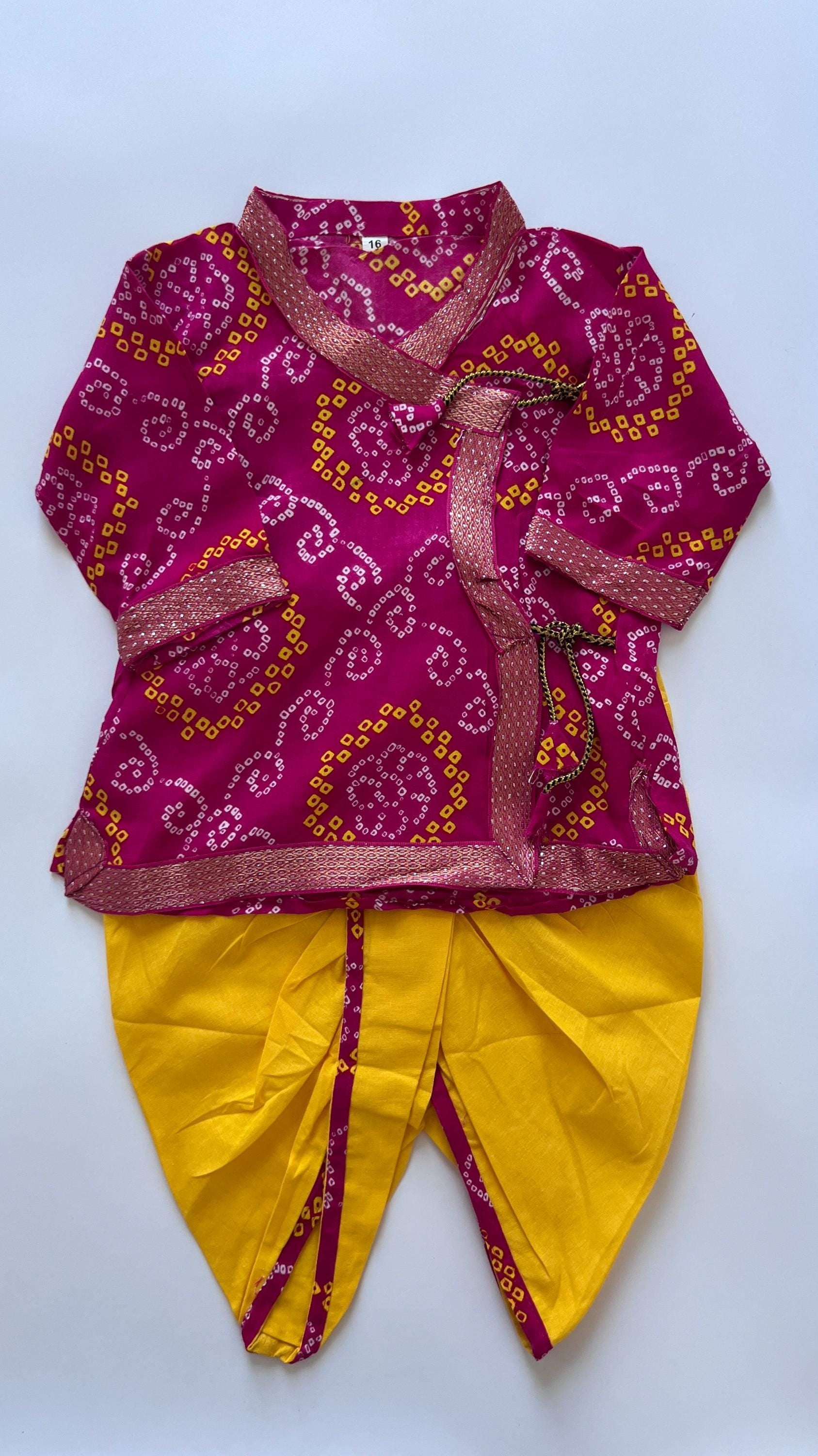 Boys Dhoti Kurta Indian Wear for Wedding & Festivals Kids Kurta Cotton for Pooja, Housewarming Festivities