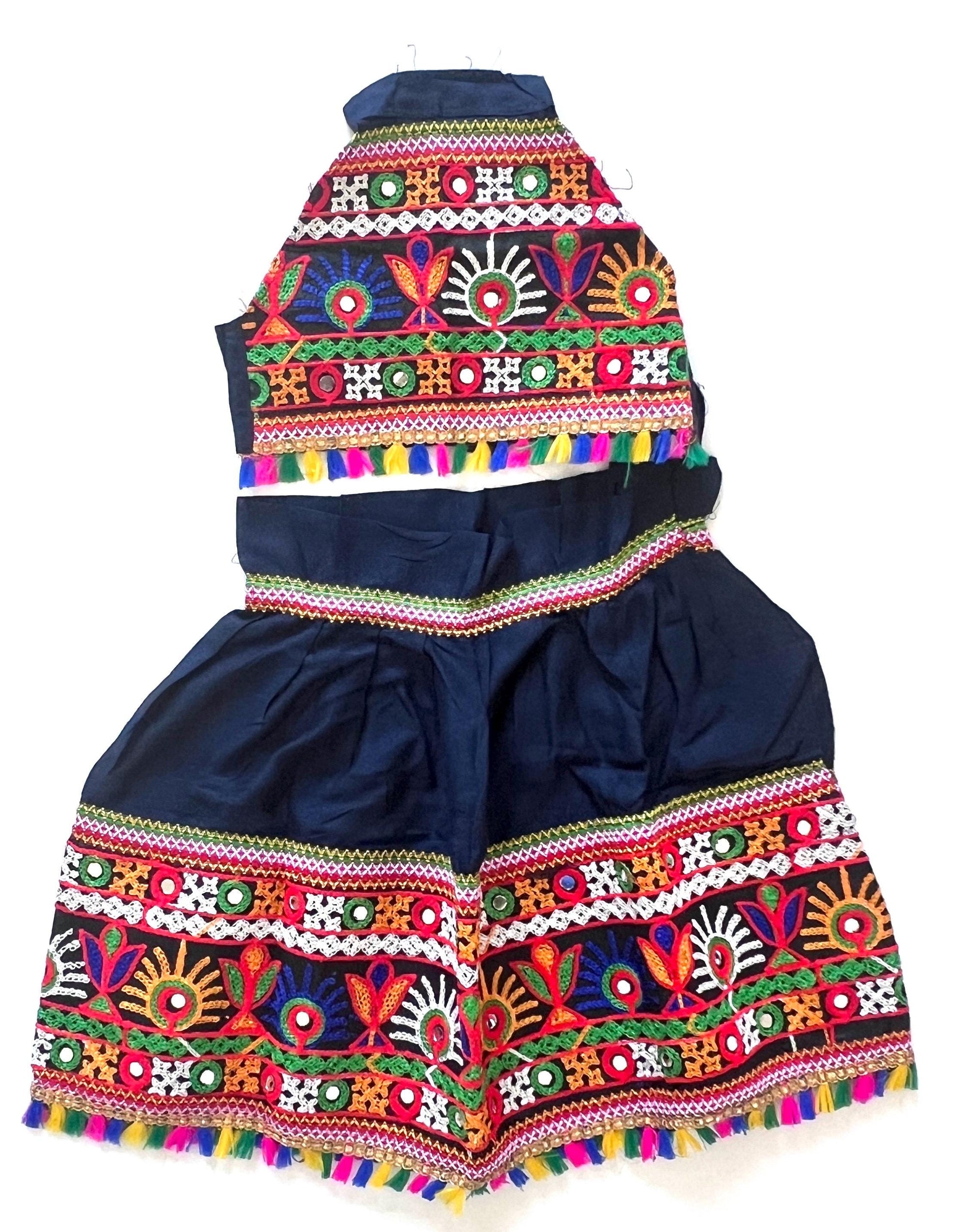 Navratri Chaniya choli Girl Lehenga choli set Kids Garba outfit Traditional Indian dress Baby Girl Dandiya wear  Girl Radha Festive dress