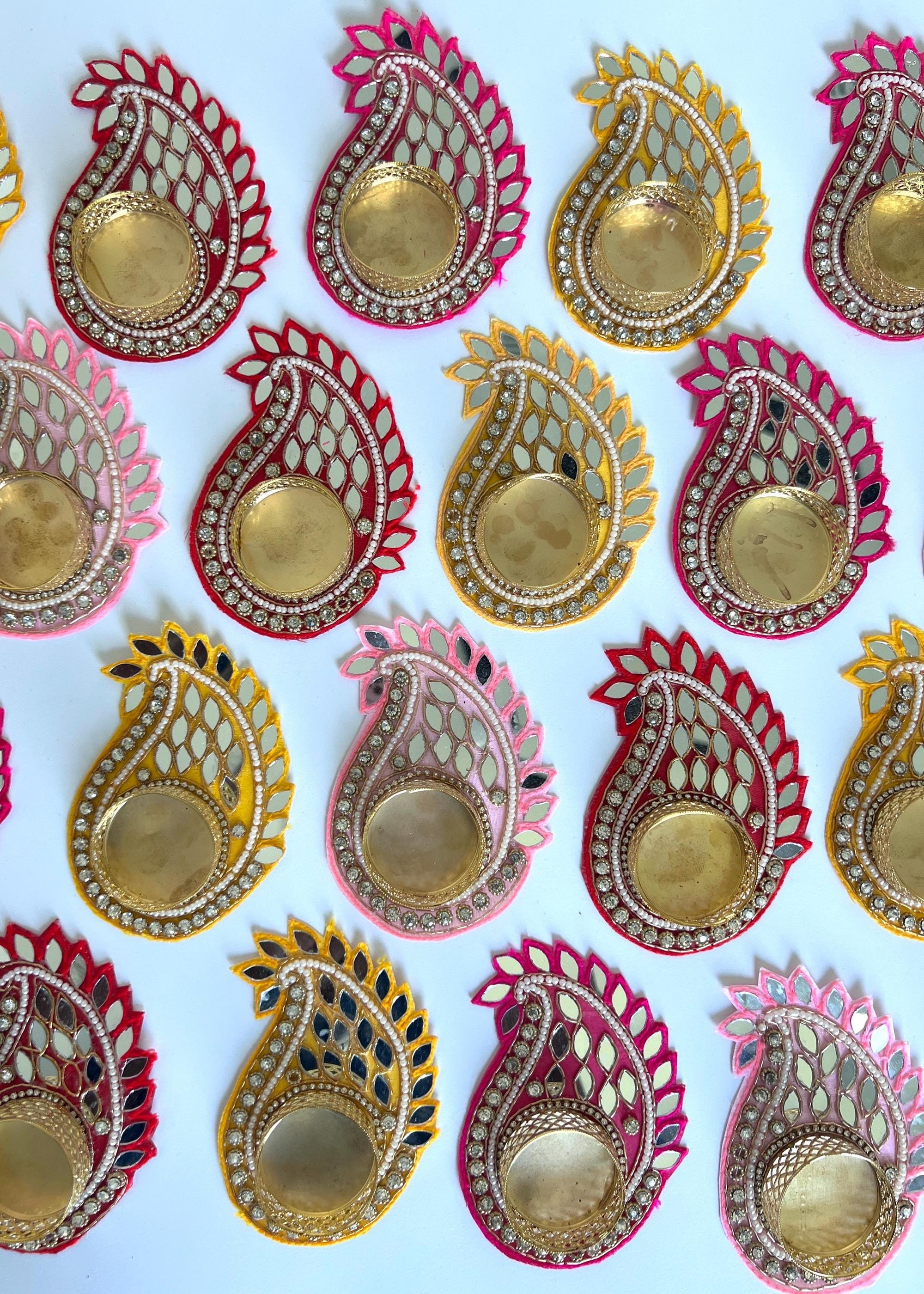 Tealight Candle Holder Decorative Diya holders for Diwali, Wedding, Festive Home Decor Bulk tea light candleholders return gifts Diwali