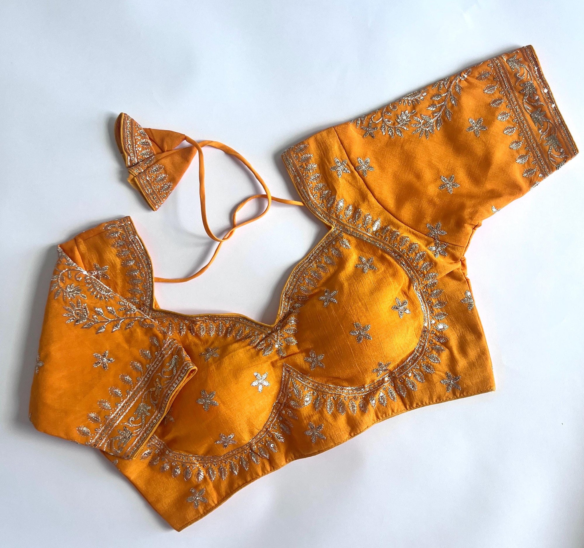 Women's Designer Saree Blouse Ready to Wear Blouse Top Embroidered Silk Blouse for Sari, Ethnic Indian Choli for Women