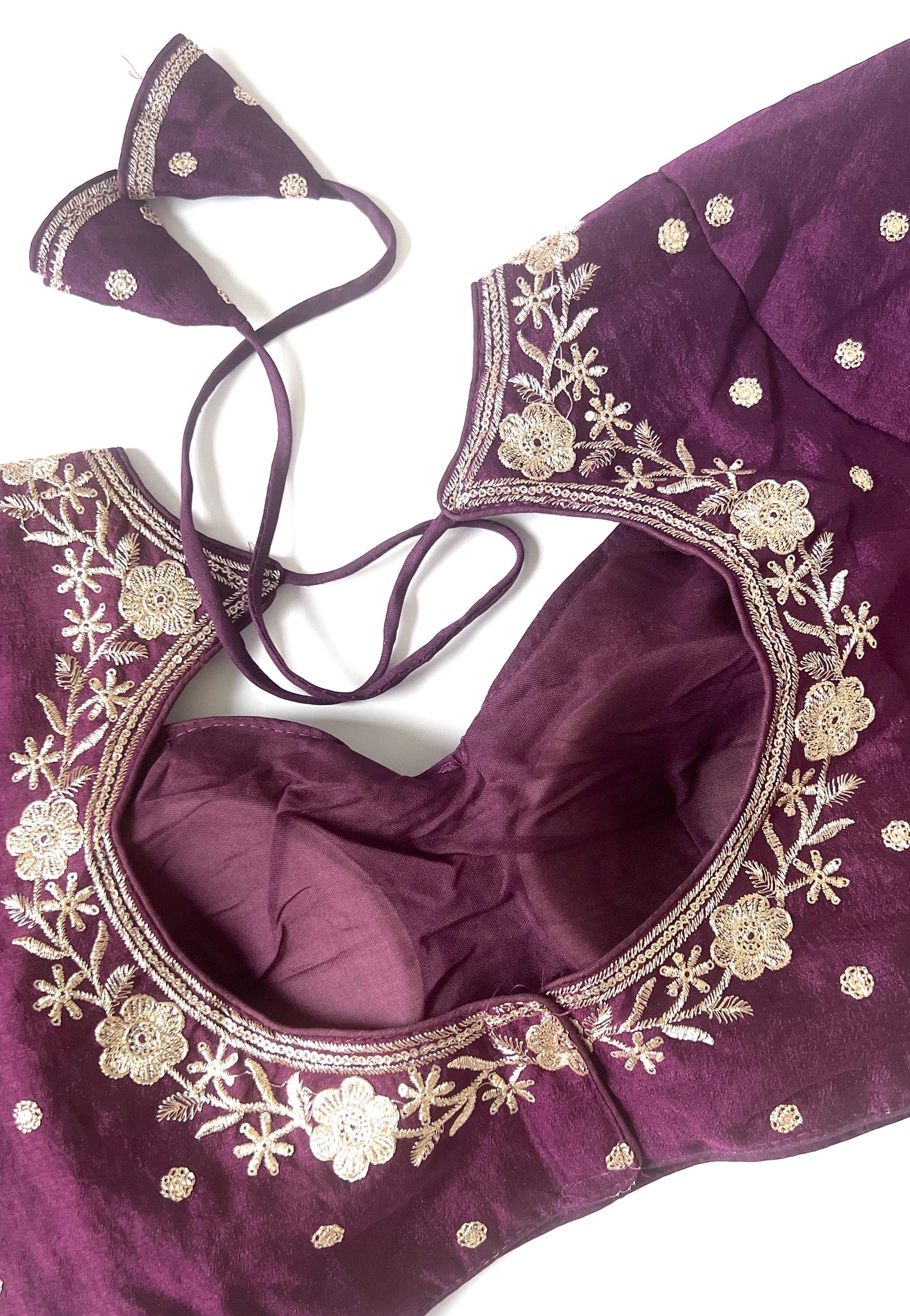 Readymade saree Blouse Indian Ethnic choli top for saree and lehenga, Pre stitched blouses for women, Ready to wear Saree Blouse