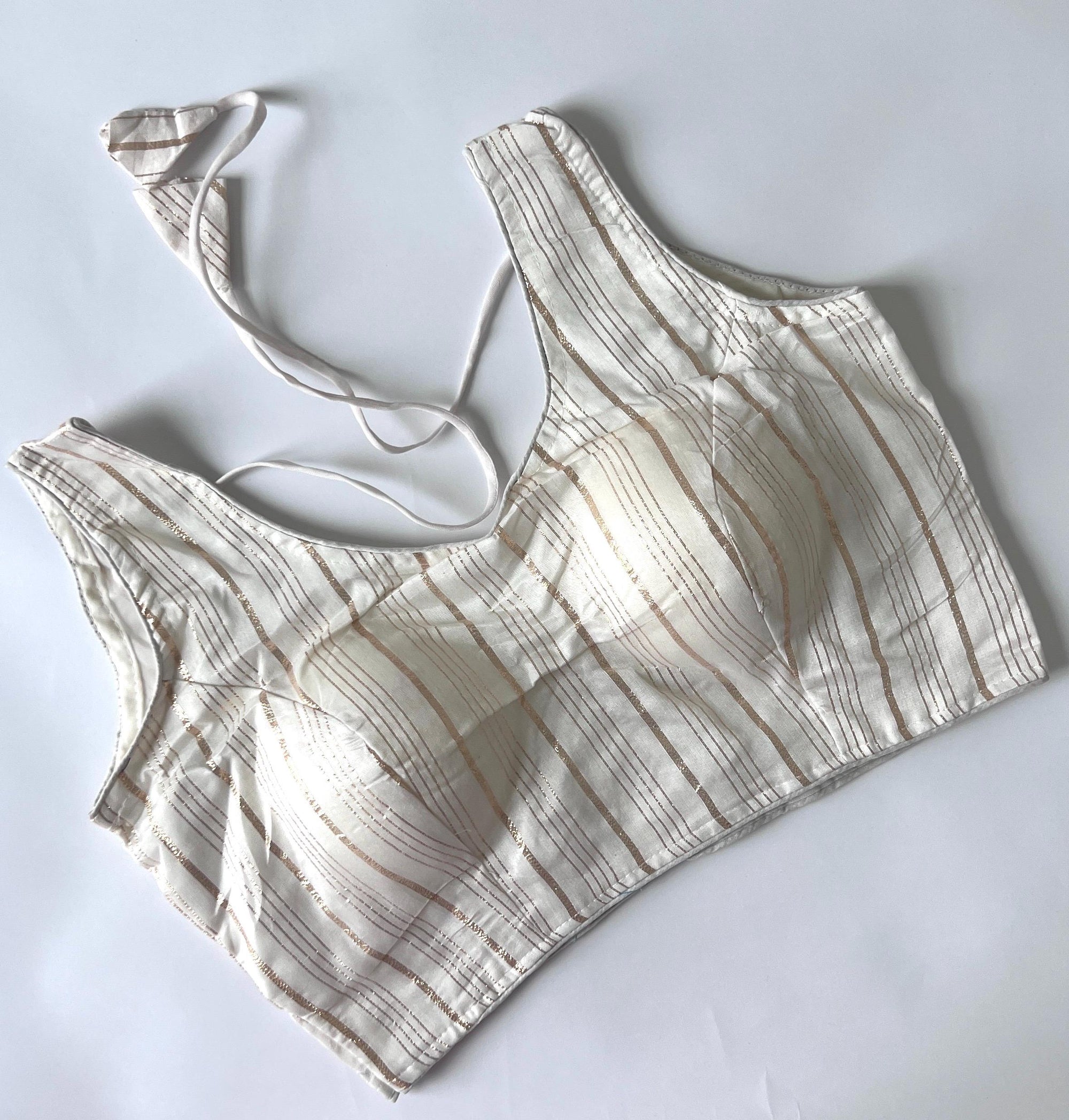 Readymade saree blouse for women Designer Crop Top Choli Indian Ethnic Blouse for Saree, Lehenga & Partywear size 38 inches