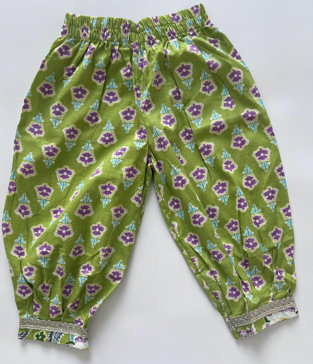 Girls Cotton Salwar Kameez with Afghani Pants Indian Outfit for Girls Traditional Ethnic Suit for Kids Comfortable Festive Wear Diwali Eid