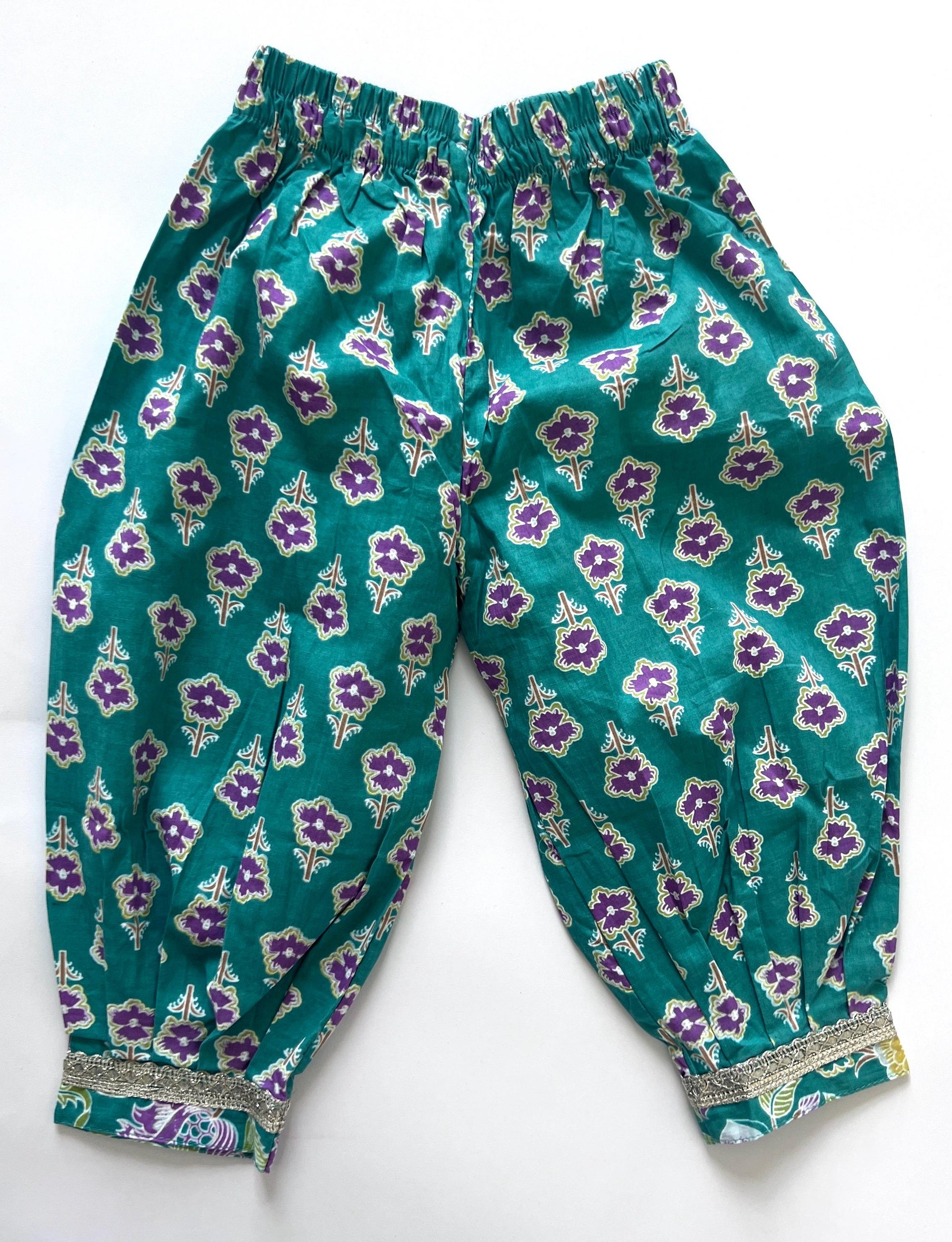 Girls Cotton Salwar Kameez with Afghani Pants Indian Outfit for Girls Traditional Ethnic Suit for Kids Comfortable Festive Wear Diwali Eid