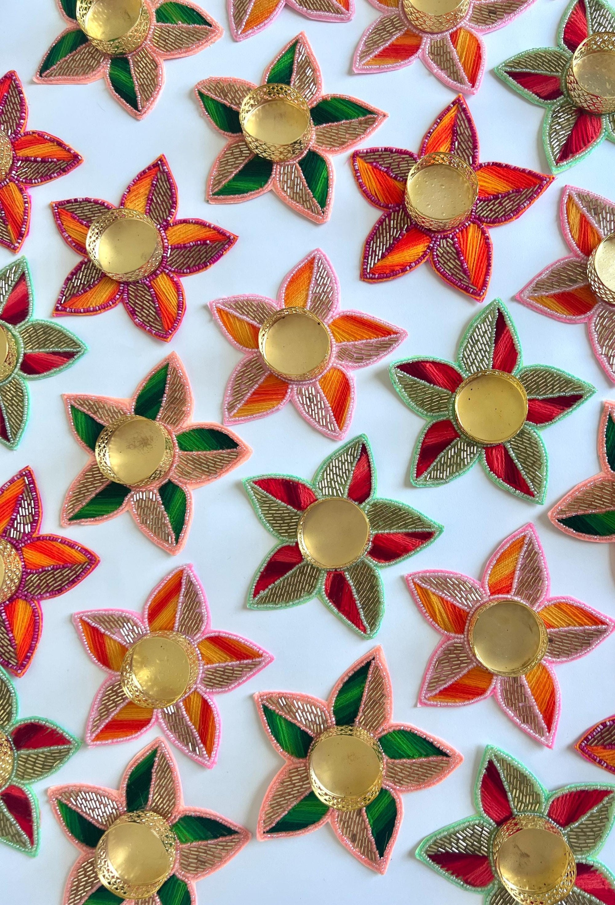 Tea light candle holder for Diwali decoration, T light holder for decorating Mandir, pooja, Temple, Indian Return Gift for Housewarming