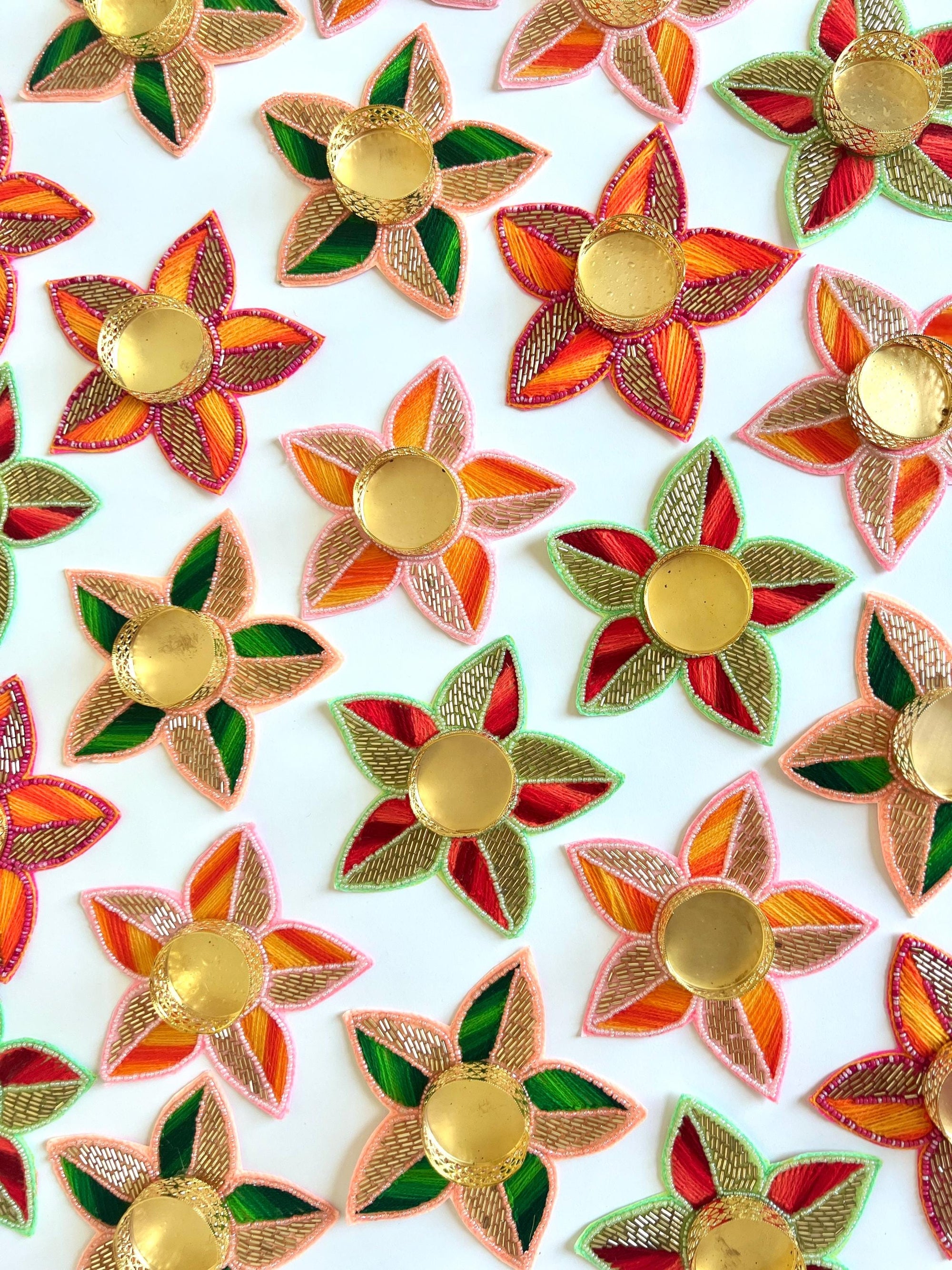 Tea light candle holder for Diwali decoration, T light holder for decorating Mandir, pooja, Temple, Indian Return Gift for Housewarming