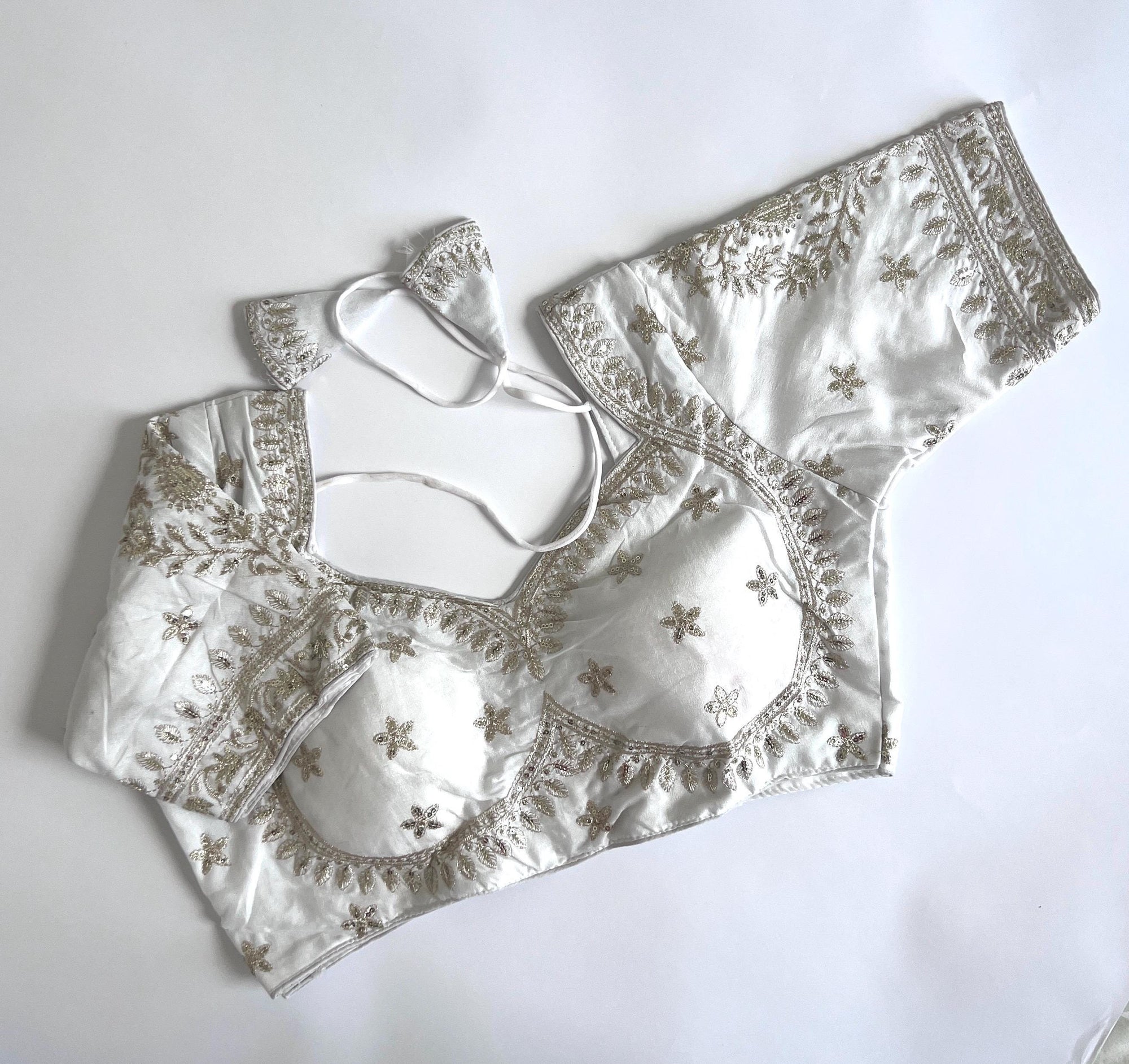 Women's Designer Saree Blouse Ready to Wear Blouse Top Embroidered Silk Blouse for Sari, Ethnic Indian Choli for Women