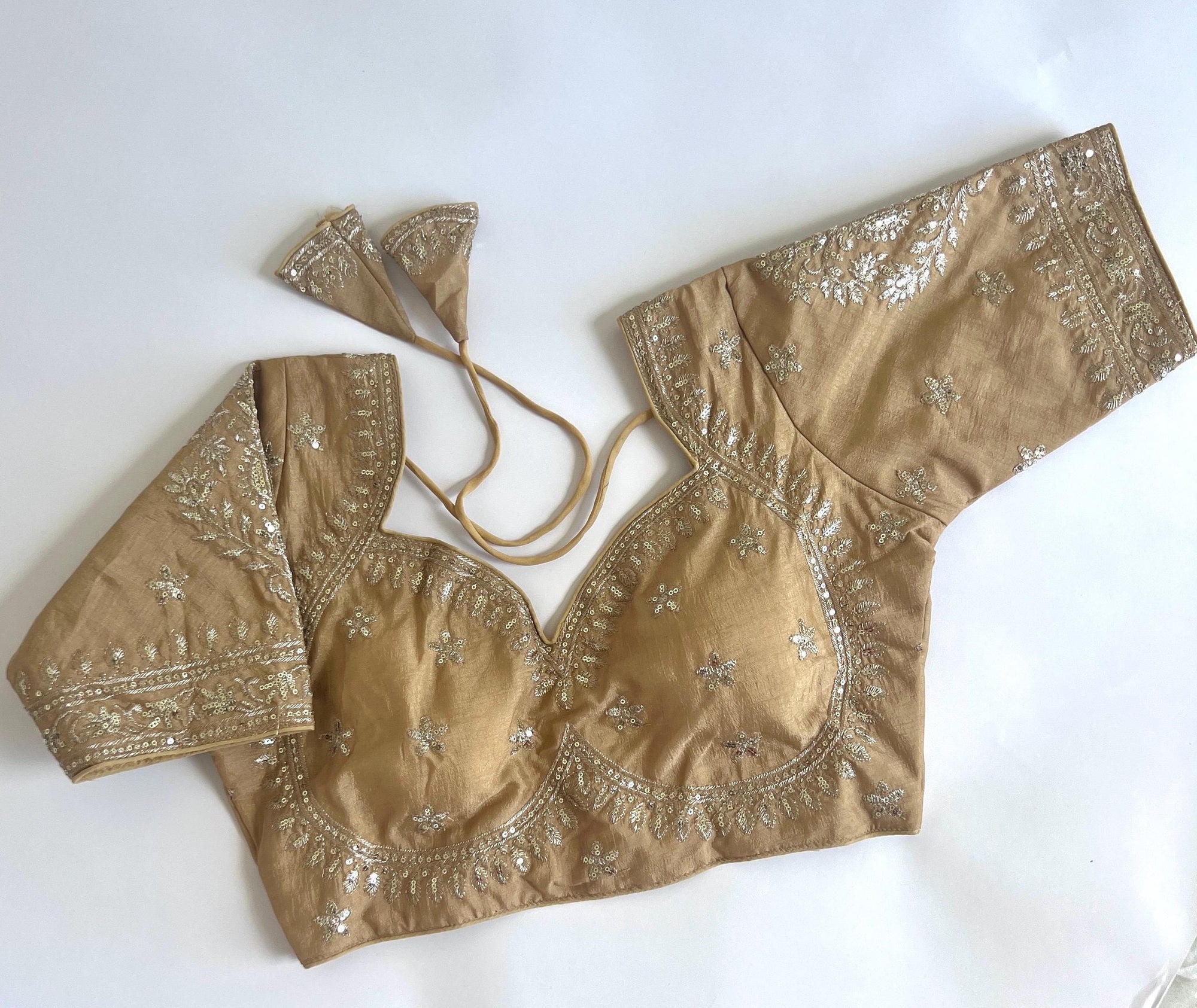 Women's Designer Saree Blouse Ready to Wear Blouse Top Embroidered Silk Blouse for Sari, Ethnic Indian Choli for Women