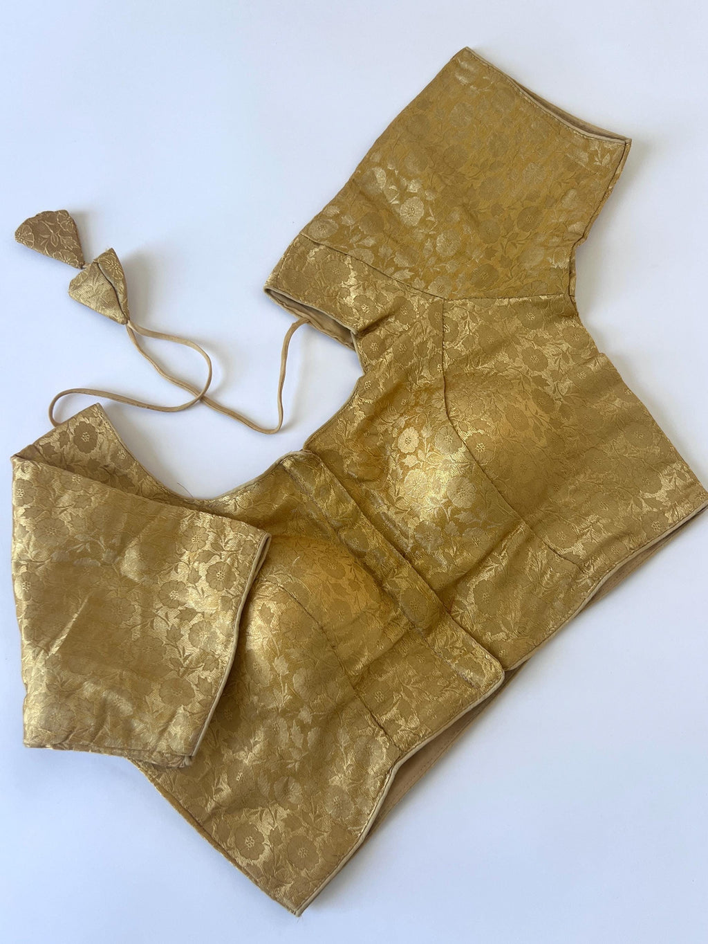 Readymade Silk Saree Blouse, Indian Partywear, Fits 38 inch Bust