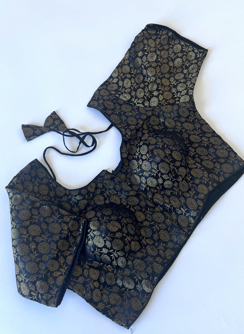 Readymade Silk Saree Blouse, Indian Partywear, Fits 38 inch Bust
