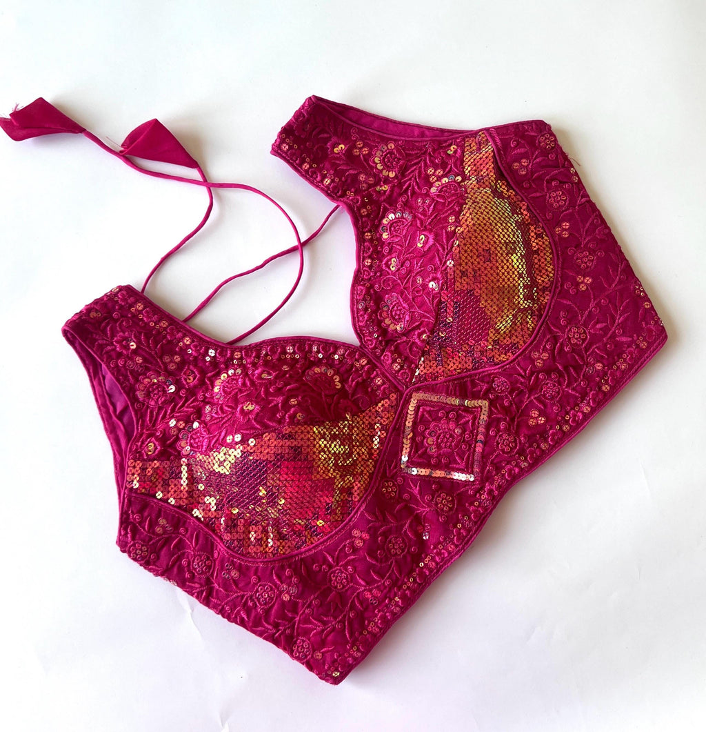 Designer Saree Blouse, Sequence Work, Party Wear, Fits 38-42