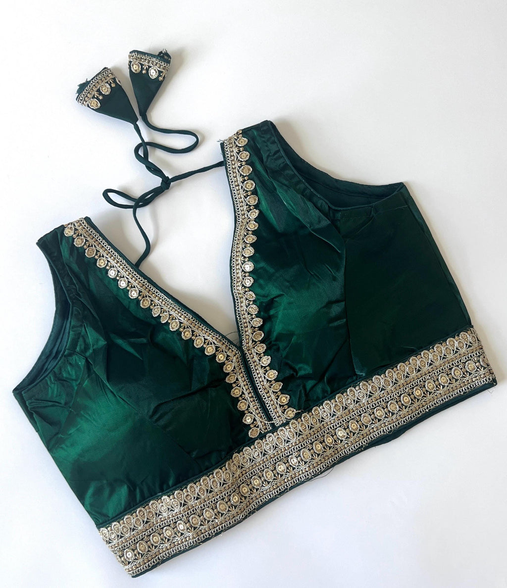 Readymade Saree Blouse for women's, Ready to wear Indian Top, Festive Wedding Wear Diwali