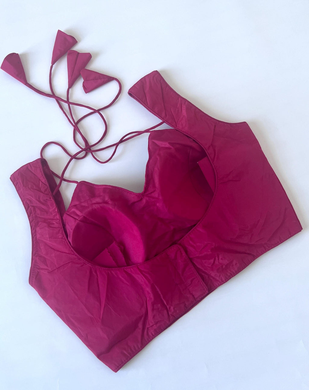 Sleeveless Saree Blouse, Readymade Indian Crop Top, Masaba Neck
