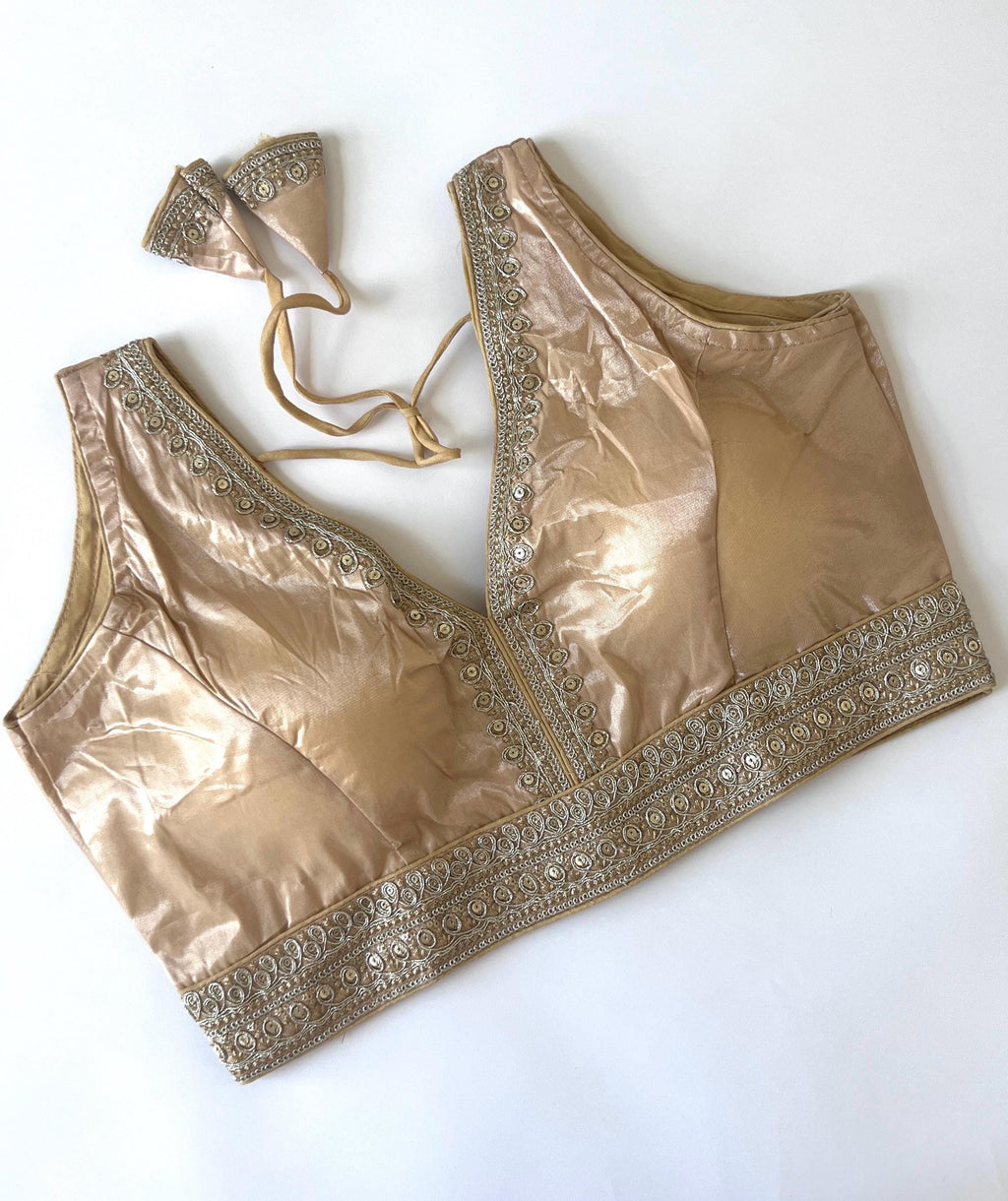 Readymade Saree Blouse for women's, Ready to wear Indian Top, Festive Wedding Wear Diwali