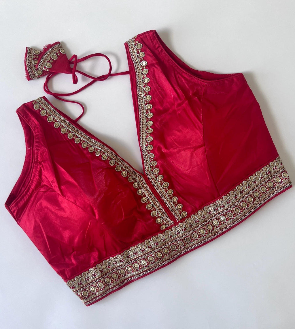 Readymade Saree Blouse for women's, Ready to wear Indian Top, Festive Wedding Wear Diwali