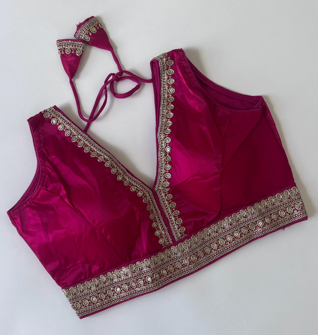 Readymade Saree Blouse for women's, Ready to wear Indian Top, Festive Wedding Wear Diwali